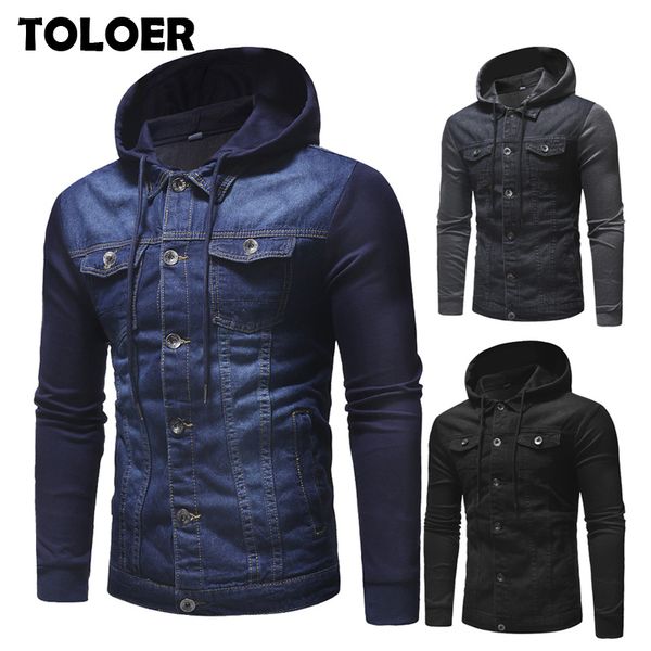 fashion men denim jacket mens cowboy cotton slim fit single breasted casual spring male hooded jackets and coats kg-727, Black;brown
fashion men denim jacket mens cowboy cotton slim fit single breasted casual spring male hooded jackets and coats kg-727, Black;brown