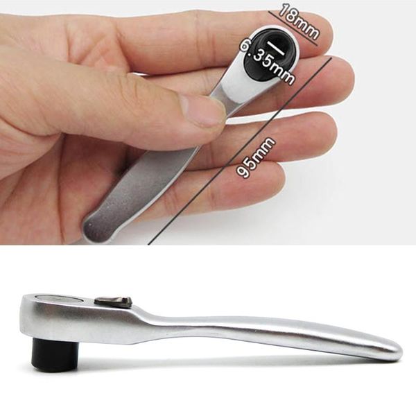1/4inch 72 teeth mini socket wrench quick release unblocking ratchet drive single head steel spanner square hex bit auto
1/4inch 72 teeth mini socket wrench quick release unblocking ratchet drive single head steel spanner square hex bit auto