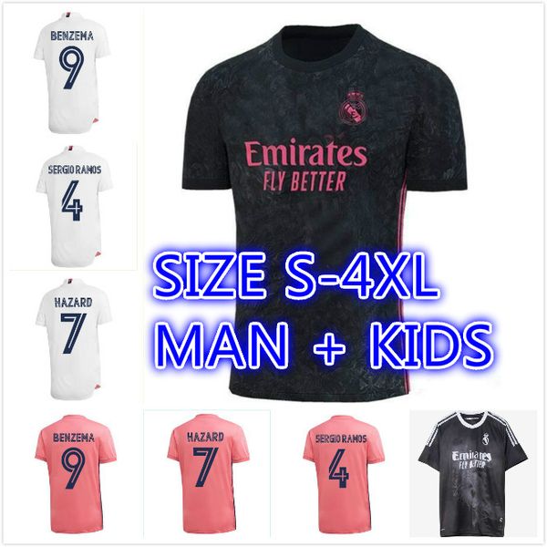 s-4xl 2020 real madrid soccer jerseys man kids kit hazard jovic militao camiseta de fútbol 20 21 asensio football shirt camisa de futebol, Black
s-4xl 2020 real madrid soccer jerseys man kids kit hazard jovic militao camiseta de fútbol 20 21 asensio football shirt camisa de futebol, Black