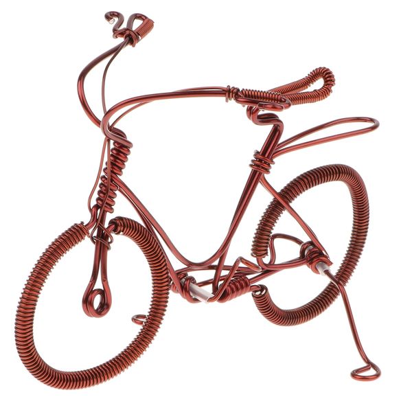 handmade aluminium wire mountain bike decorative bicycle model art decoration, 6.7''l x 2''w x 4''h
handmade aluminium wire mountain bike decorative bicycle model art decoration, 6.7''l x 2''w x 4''h