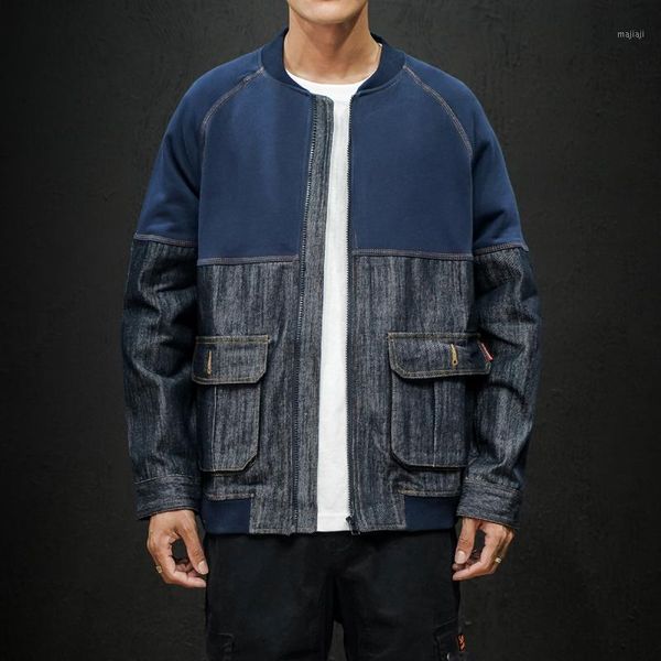 men's jackets men's jacket fashion o-neck autumn denim patchwork personality design casual long sleeve shirt youth men 66821, Black;brown
men's jackets men's jacket fashion o-neck autumn denim patchwork personality design casual long sleeve shirt youth men 66821, Black;brown