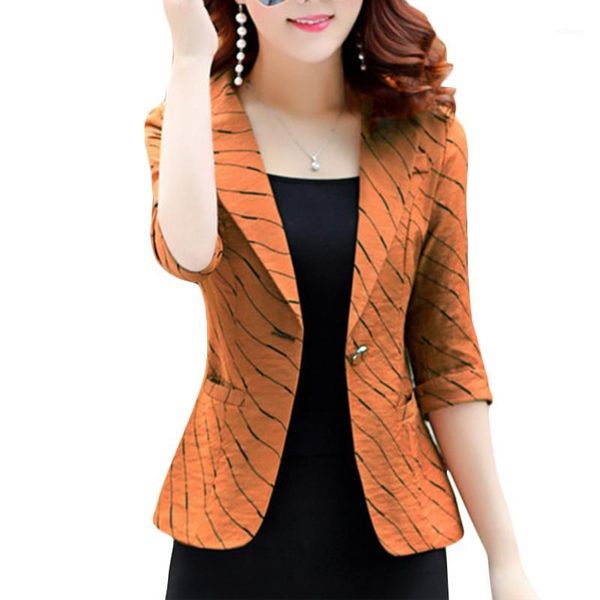 seven-point sleeves striped small suit women short coat 2020 spring korean casual suits women's plus size suits blazers 3xl f2071, White;black
seven-point sleeves striped small suit women short coat 2020 spring korean casual suits women's plus size suits blazers 3xl f2071, White;black