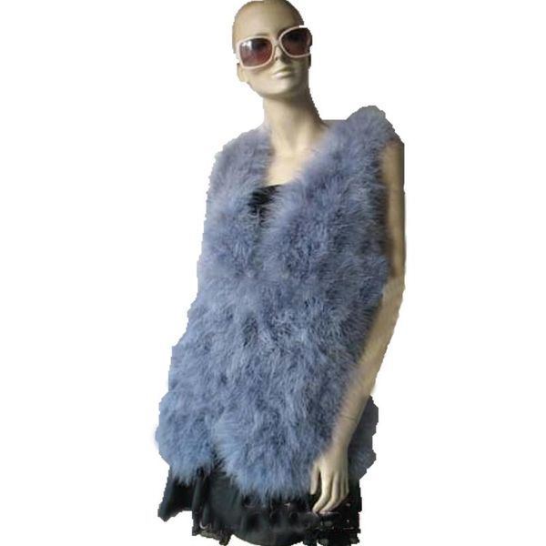 women's fur & faux winter genuine/ real ostrich long vest fashion gray, Black
women's fur & faux winter genuine/ real ostrich long vest fashion gray, Black
