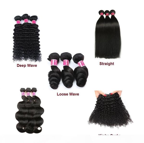 8a human hair weaves 100% brazilian virgin hair bundles double weft straight body wave loose deep wave kinky curly 8-26inch hair extensions, Black
8a human hair weaves 100% brazilian virgin hair bundles double weft straight body wave loose deep wave kinky curly 8-26inch hair extensions, Black