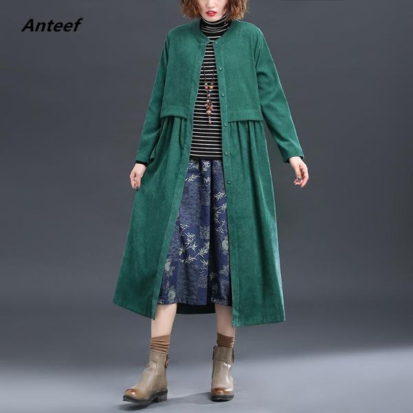 corduroy plus size oversized vintage women casual loose long autumn spring female trench coat 2020 clothes outerwear, Tan;black
corduroy plus size oversized vintage women casual loose long autumn spring female trench coat 2020 clothes outerwear, Tan;black