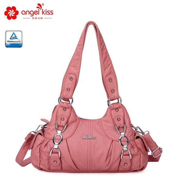 angelkiss washed pu leather soft lady handbag women shoulder bag tote purse with movable and adjustable long shoulder strap
angelkiss washed pu leather soft lady handbag women shoulder bag tote purse with movable and adjustable long shoulder strap