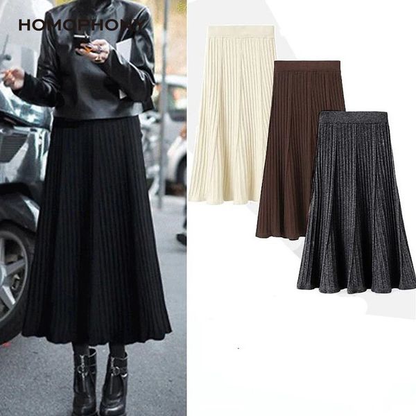 homophony woman skirts autumn and winter long pleated skirt fringed knit skirt ribbed long skirt mujer faldas skirts womens 2020 y1214, Black
homophony woman skirts autumn and winter long pleated skirt fringed knit skirt ribbed long skirt mujer faldas skirts womens 2020 y1214, Black