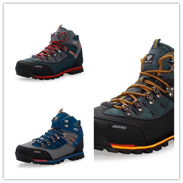 men hiking shoes waterproof leather climbing & fishing boots new outdoor sports trainers high winter trekking sneakers 40-47 5003, Black
men hiking shoes waterproof leather climbing & fishing boots new outdoor sports trainers high winter trekking sneakers 40-47 5003, Black
