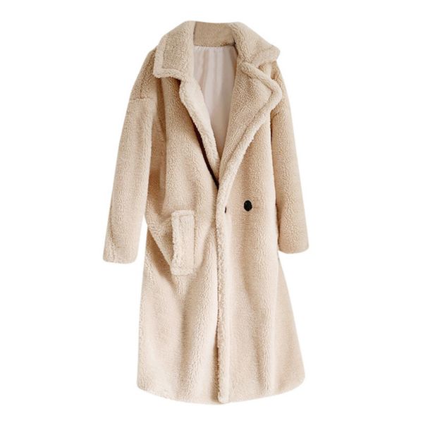 new women's coat fashion autumn and winter loose mid-length windbreaker lamb coat warm winter jacketx1016, Black;brown
new women's coat fashion autumn and winter loose mid-length windbreaker lamb coat warm winter jacketx1016, Black;brown