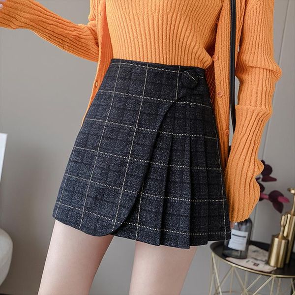 2020 fashion streetwear tartan woman skirt autumn winter warm woolen jupe femme ruffles plaid pleated skirt a line mini saias, Black
2020 fashion streetwear tartan woman skirt autumn winter warm woolen jupe femme ruffles plaid pleated skirt a line mini saias, Black
