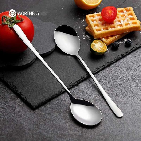 worthbuy 2 pcs/set long handle soup spoon stainless steel dinner spoon set kitchen accessories table coffee scoop1
worthbuy 2 pcs/set long handle soup spoon stainless steel dinner spoon set kitchen accessories table coffee scoop1