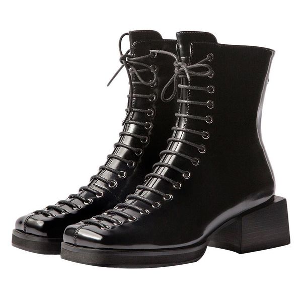 botas mujer new winter boots women's shoes modern convenient brand cross-tied zipper platform ankle boots femme, Black
botas mujer new winter boots women's shoes modern convenient brand cross-tied zipper platform ankle boots femme, Black