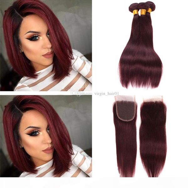 99j peruvian human hair bundles with 4*4 lace closure 4pcs lot burgundy straight hair with closure wine red hair bundles with closures, Black;brown
99j peruvian human hair bundles with 4*4 lace closure 4pcs lot burgundy straight hair with closure wine red hair bundles with closures, Black;brown