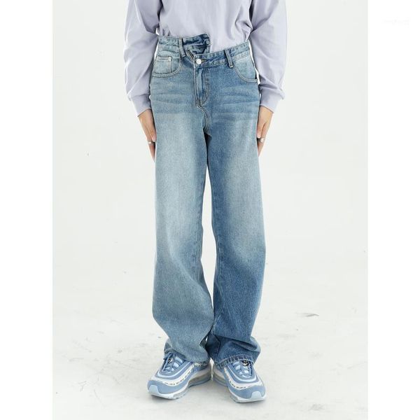 new male streetwear hip hop vintage washed denim pant men asymmetry waist casual straight jeans trousers1, Blue
new male streetwear hip hop vintage washed denim pant men asymmetry waist casual straight jeans trousers1, Blue