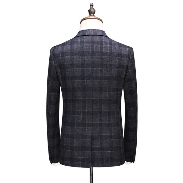 2021 men quality men's wedding dress single blazer classic plaid male suit business wear suits 2v3o, White;black
2021 men quality men's wedding dress single blazer classic plaid male suit business wear suits 2v3o, White;black