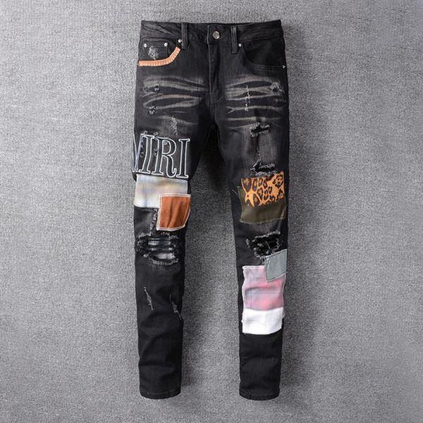 2020 new arrival brand designer men denim jeans embroidery pants fashion holes good quality men jeans, Blue
2020 new arrival brand designer men denim jeans embroidery pants fashion holes good quality men jeans, Blue