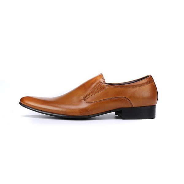 dress shoes classic genuine leather mens business formal wedding office man brown black footwear pointed toe slip on loafers
dress shoes classic genuine leather mens business formal wedding office man brown black footwear pointed toe slip on loafers