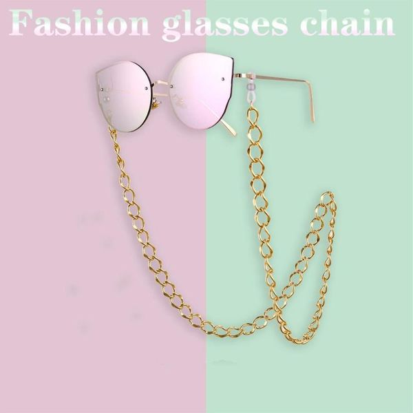 style exaggerated big buttonhole chain lanyard reading glasses chains women accessories men sunglasses hold straps cords, Silver
style exaggerated big buttonhole chain lanyard reading glasses chains women accessories men sunglasses hold straps cords, Silver