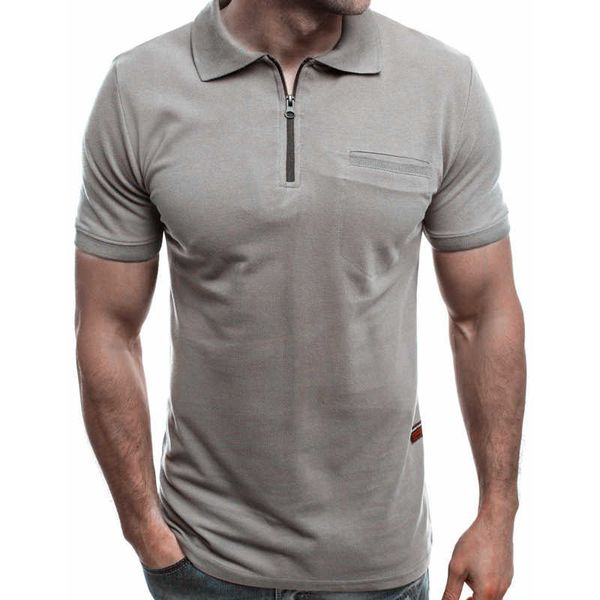 goods in great demandmen's summer solid zipper casual shirts for clothing short sleeve polo shirt men polos para hombre, White;black
goods in great demandmen's summer solid zipper casual shirts for clothing short sleeve polo shirt men polos para hombre, White;black