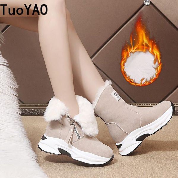 boots winter women warm ankle 8cm heels high wedge fur platform leather sneakers cotton snow for woman, Black
boots winter women warm ankle 8cm heels high wedge fur platform leather sneakers cotton snow for woman, Black