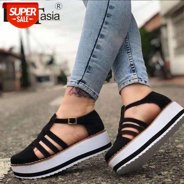doratasia retro female solid round toe platform sandals leisure sandals women round toe buckle wedges sewing shoes woman #zy1n, Black
doratasia retro female solid round toe platform sandals leisure sandals women round toe buckle wedges sewing shoes woman #zy1n, Black