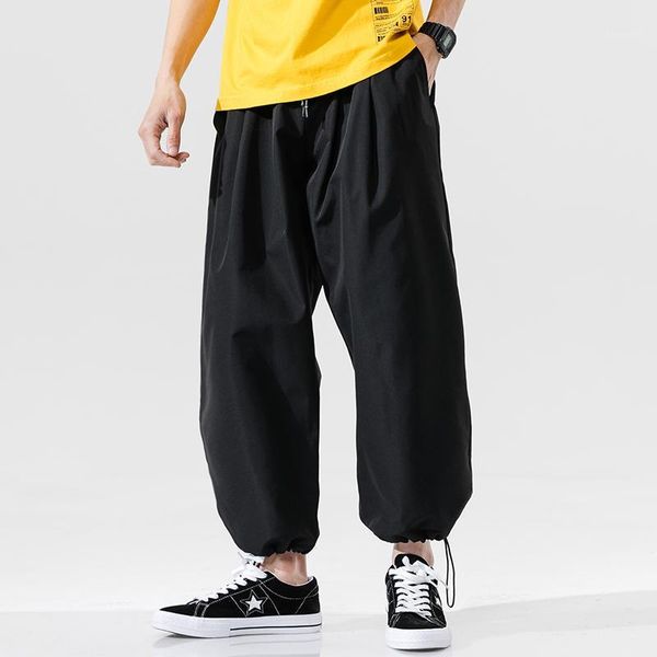 spring large size men's japanese-style loose-fit trend pumping rope beam foot capri casual pants harajuku-style casual trousers1, Black
spring large size men's japanese-style loose-fit trend pumping rope beam foot capri casual pants harajuku-style casual trousers1, Black
