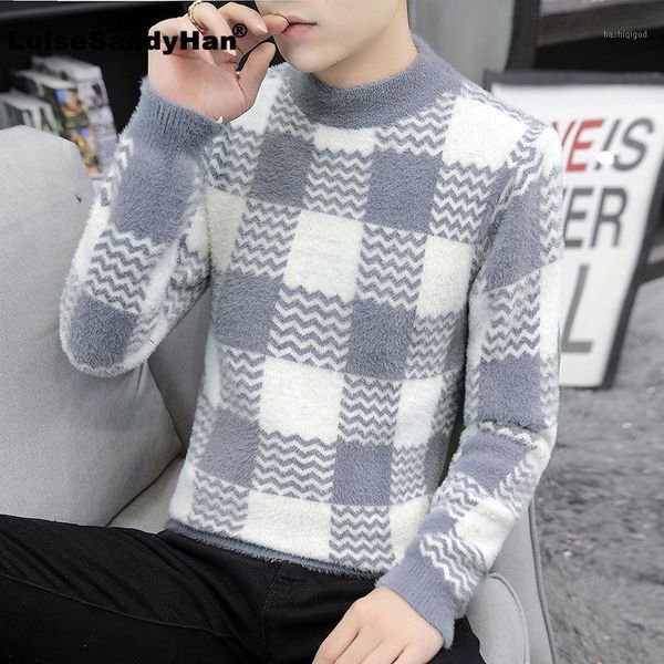 imitation mink velvet turtleneck long-sleeved knit sweater man geometric pattern color matching base sweater pullover man winter1, White;black
imitation mink velvet turtleneck long-sleeved knit sweater man geometric pattern color matching base sweater pullover man winter1, White;black