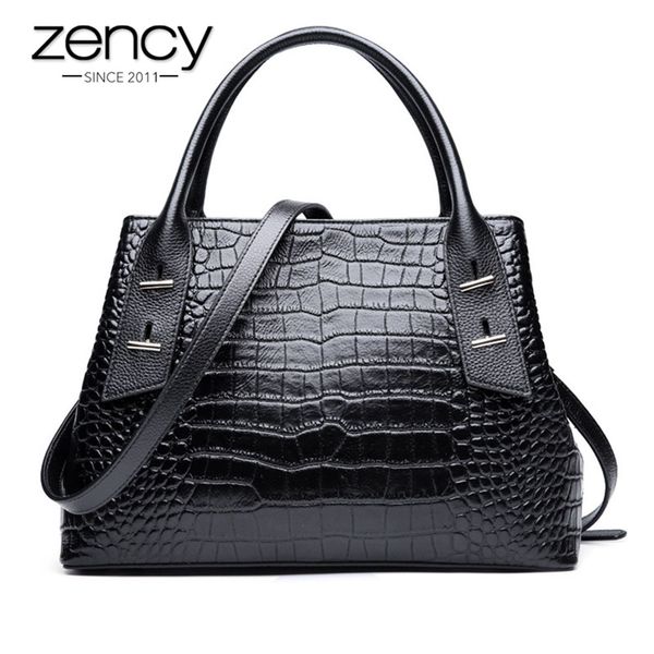 zency high-grade crocodile pattern women tote handbag 100% genuine leather black shoulder bags fashion bussiness crossbody purse
zency high-grade crocodile pattern women tote handbag 100% genuine leather black shoulder bags fashion bussiness crossbody purse