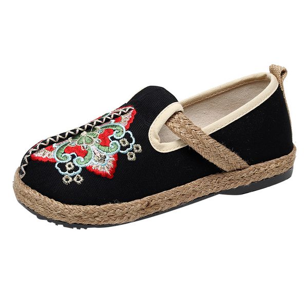 designer shoes loafers cotton hemp national style collage shoes spring flat canvas shoes hemp lazy flats for womens moccas, Black
designer shoes loafers cotton hemp national style collage shoes spring flat canvas shoes hemp lazy flats for womens moccas, Black
