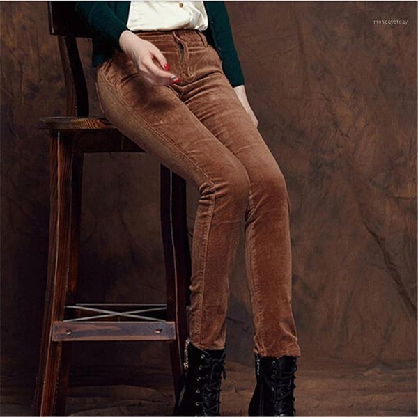 latest women casual pants big yards slim stretch corduroy pure color winter fashion to keep warm little feet pants 8811, Black;white
latest women casual pants big yards slim stretch corduroy pure color winter fashion to keep warm little feet pants 8811, Black;white