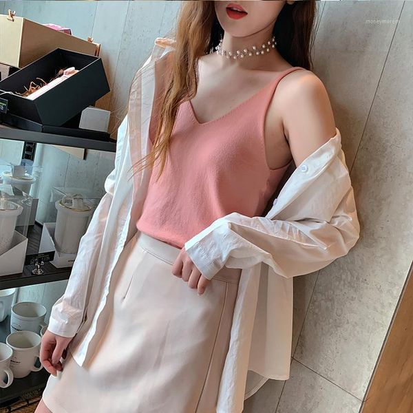 women's tanks & camis short tank crop women v-neck soft sleeveless thin knitted female slime elasticity summer clothes 2021 womens, White
women's tanks & camis short tank crop women v-neck soft sleeveless thin knitted female slime elasticity summer clothes 2021 womens, White