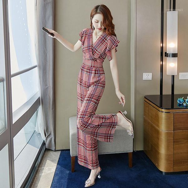 women's jumpsuits & rompers korean jumpsuit wide leg plaid chiffon salopette femme one piece pants combinaison salopette1, Black;white
women's jumpsuits & rompers korean jumpsuit wide leg plaid chiffon salopette femme one piece pants combinaison salopette1, Black;white