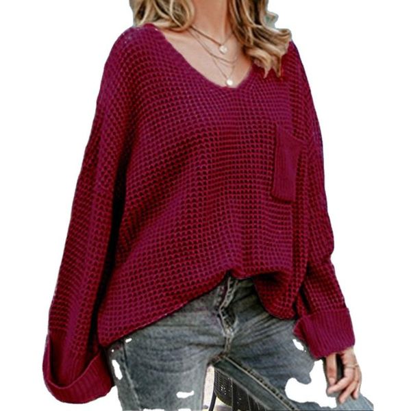 women autumn and winter pullover loose sweater casual pocket knitted sweaters 4colors, White;black 
women autumn and winter pullover loose sweater casual pocket knitted sweaters 4colors, White;black