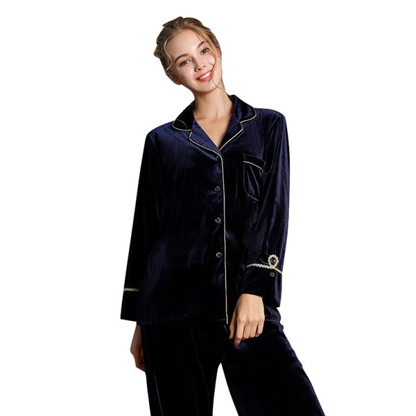 2021 new winter fall from vintage golden veet women's pajamas loose female homewear turn down collar house suit ladies in pyjamas hne7, White
2021 new winter fall from vintage golden veet women's pajamas loose female homewear turn down collar house suit ladies in pyjamas hne7, White