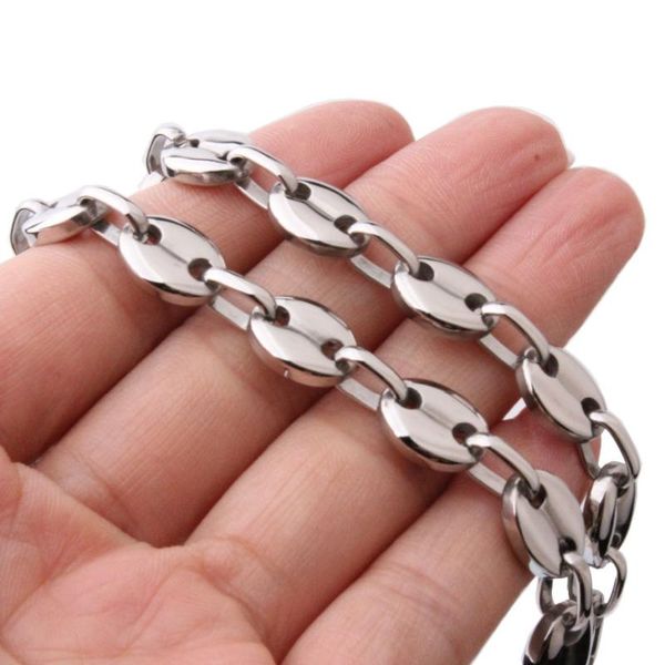 any length 7/9/11mm wide round link silver color stainless steel necklace mens chain fashion jewelry
any length 7/9/11mm wide round link silver color stainless steel necklace mens chain fashion jewelry
