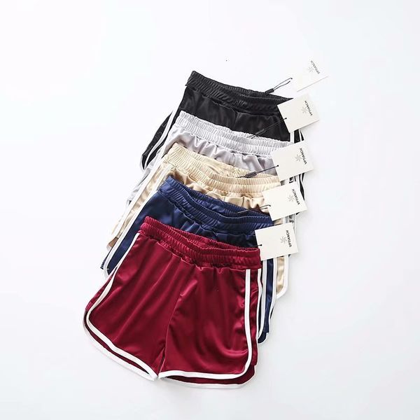 fashion satin smooth high waist slim white ee sports running shorts home pants pajamas women's summer, White;black
fashion satin smooth high waist slim white ee sports running shorts home pants pajamas women's summer, White;black