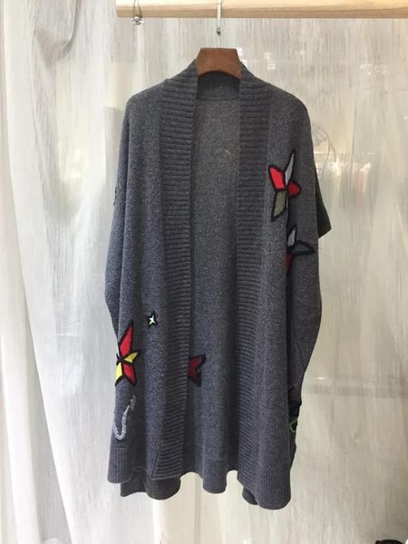 women sweater women's knitted cardigan trendy personality half-sleeved cardigan star long coat cashmere, White
women sweater women's knitted cardigan trendy personality half-sleeved cardigan star long coat cashmere, White