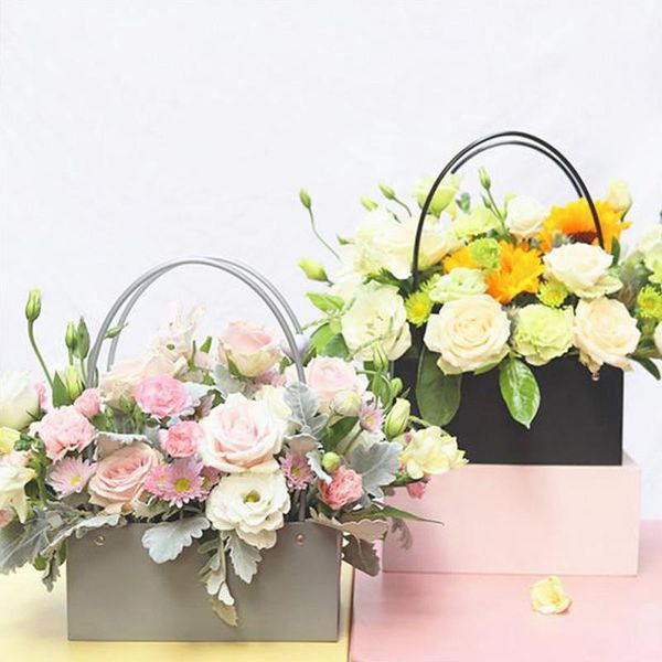 flowers carry bag kraft paper bags rectangular flower box with handle waterproof pvc bouquet florist rose party decoration boxes
flowers carry bag kraft paper bags rectangular flower box with handle waterproof pvc bouquet florist rose party decoration boxes