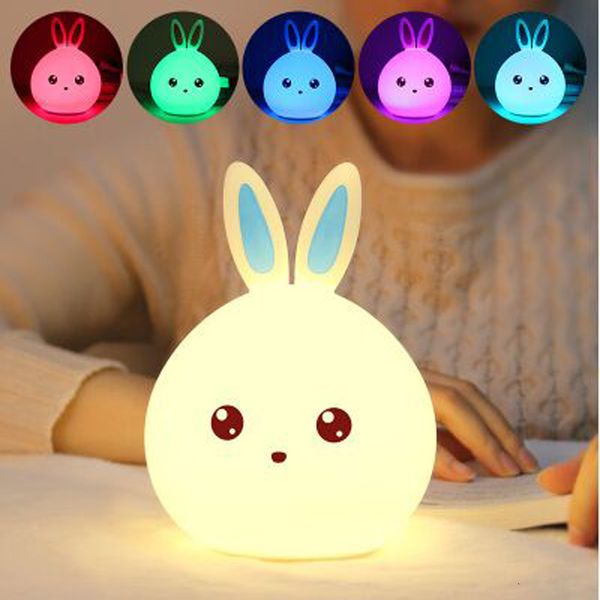 2021 new 7 color changing rabbit led sile touch sensor tap control table lamps cute gifts for kids baby safe night light g0h4
2021 new 7 color changing rabbit led sile touch sensor tap control table lamps cute gifts for kids baby safe night light g0h4
