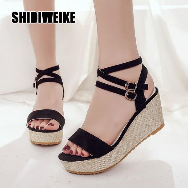 sandals fashion classic women creepers wedge platform shoes summer suede peep toe ladies va679, Black
sandals fashion classic women creepers wedge platform shoes summer suede peep toe ladies va679, Black