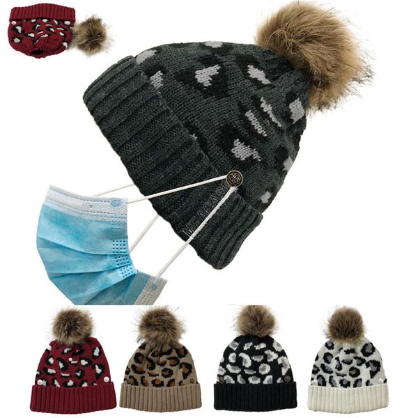 winter knitted hats women girl leopard beanies with button mask holder designers skull caps pom pom detachable fashion ski sport hat d102704, Yellow
winter knitted hats women girl leopard beanies with button mask holder designers skull caps pom pom detachable fashion ski sport hat d102704, Yellow