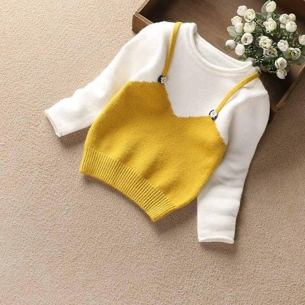 new 2018 autumn and winter girls' sweaters cotton fashion baby girl sweater cute patchwork children knitted pullover rt043 sqcbgu pingt, Blue
new 2018 autumn and winter girls' sweaters cotton fashion baby girl sweater cute patchwork children knitted pullover rt043 sqcbgu pingt, Blue