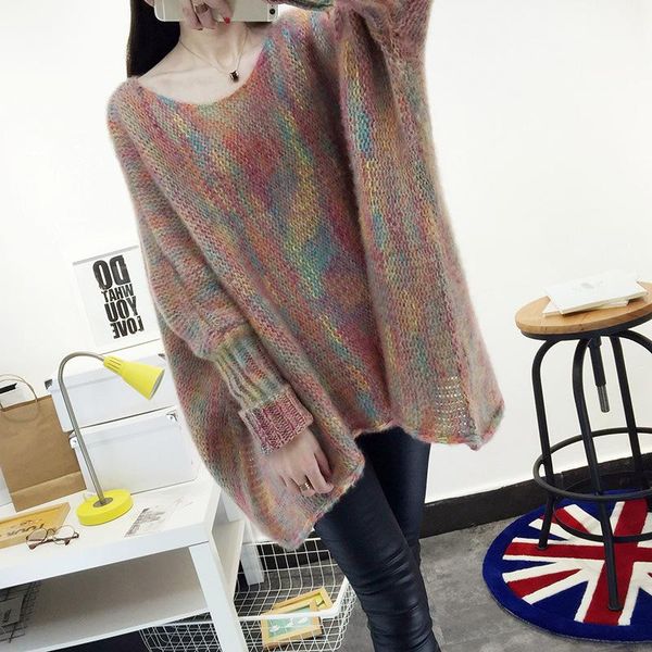 women's sweaters snordic women autumn winter multicolor oversized sweater batwing sleeve round collar knitted pullovers casual jumpers, White;black
women's sweaters snordic women autumn winter multicolor oversized sweater batwing sleeve round collar knitted pullovers casual jumpers, White;black