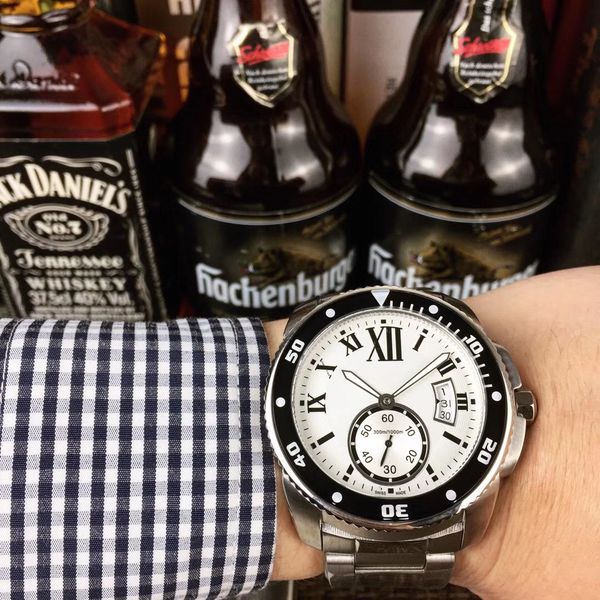 mens sports watches car calibre de w7100057 black 42mm sapphire dial 8215 automatic stainless steel strap men luminous date wristwatches, Slivery;brown
mens sports watches car calibre de w7100057 black 42mm sapphire dial 8215 automatic stainless steel strap men luminous date wristwatches, Slivery;brown