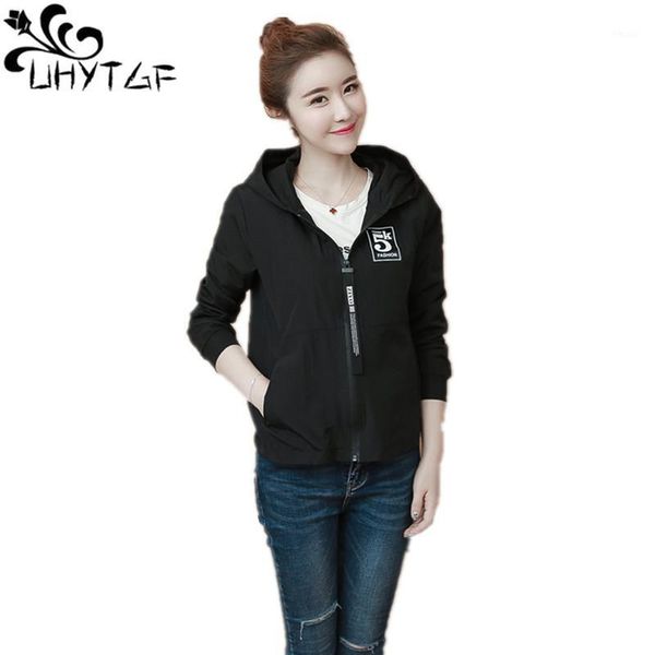 uhytgf fashion famale 2019 spring autumn new windbreaker hooded women basic jackets women's wild jackets korean x2181, Black;brown
uhytgf fashion famale 2019 spring autumn new windbreaker hooded women basic jackets women's wild jackets korean x2181, Black;brown