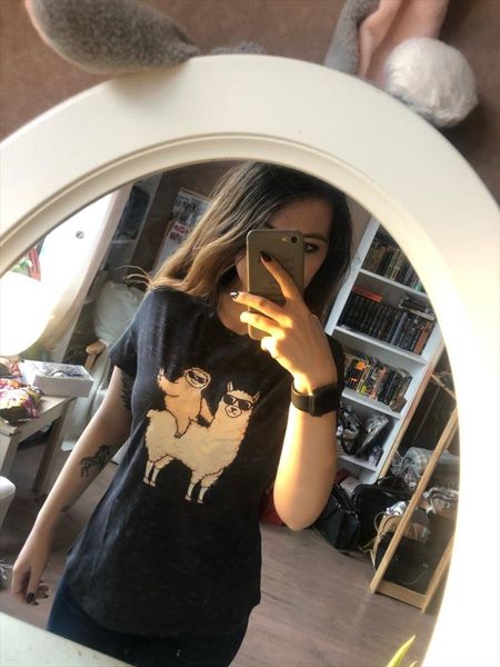 fashion cotton female t shirts short sleeve plus size women t shirt alpaca sloth printing harajuku kpop tee tshirt femme, White
fashion cotton female t shirts short sleeve plus size women t shirt alpaca sloth printing harajuku kpop tee tshirt femme, White