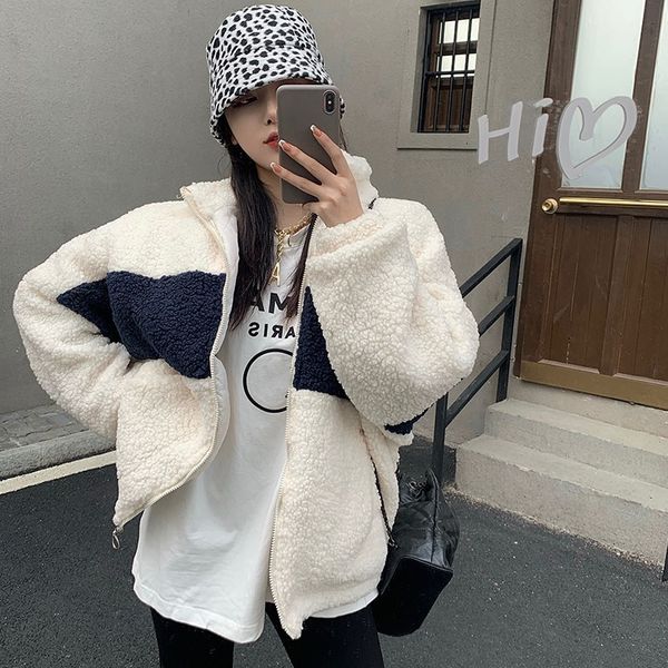 autumn / winter 2020 new style lamb wool mid length coat loose color contrast letters long sleeve jacket women's wear
autumn / winter 2020 new style lamb wool mid length coat loose color contrast letters long sleeve jacket women's wear