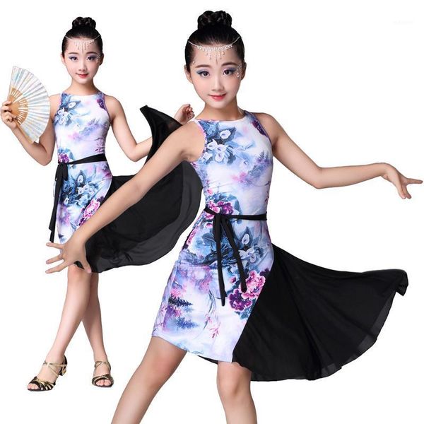 new style girl latin dress printed skirt dance performance costume children latin skirt professional competition practice dress1, Black;red
new style girl latin dress printed skirt dance performance costume children latin skirt professional competition practice dress1, Black;red