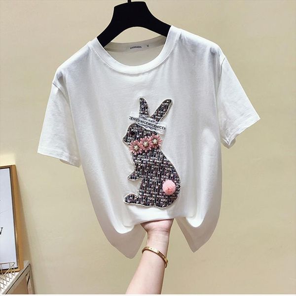 ggrihht cotton funny beading t shirts women 2020 summer white harajuku o neck short sleeve tees shirt animal streetwear tshirt
ggrihht cotton funny beading t shirts women 2020 summer white harajuku o neck short sleeve tees shirt animal streetwear tshirt