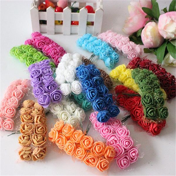 decorative flowers & wreaths 144pcs mini multicolor rose artificial fake bouquet room decoration for home wedding diy
decorative flowers & wreaths 144pcs mini multicolor rose artificial fake bouquet room decoration for home wedding diy